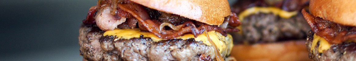 Eating American (Traditional) Burger at A-Better-Burger restaurant in Jonesville, VA.